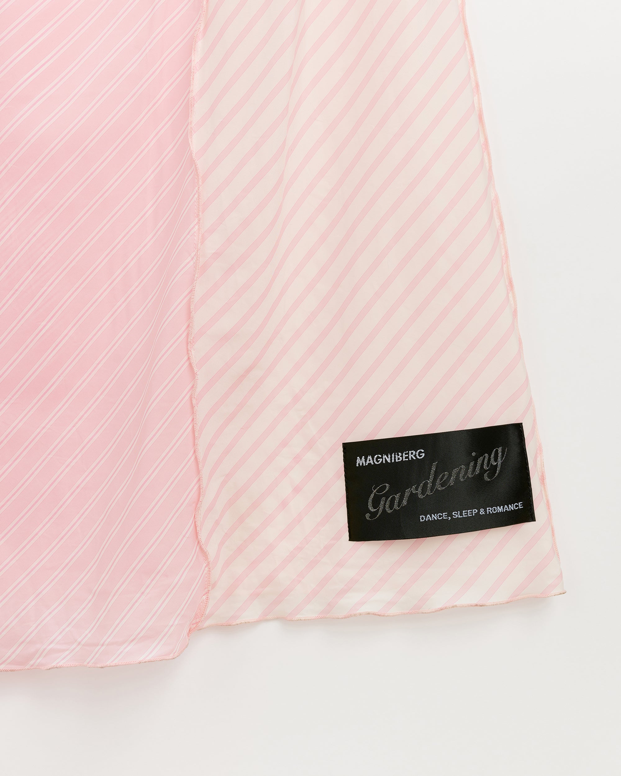 Tulip slip dress | Pink stripes cupro