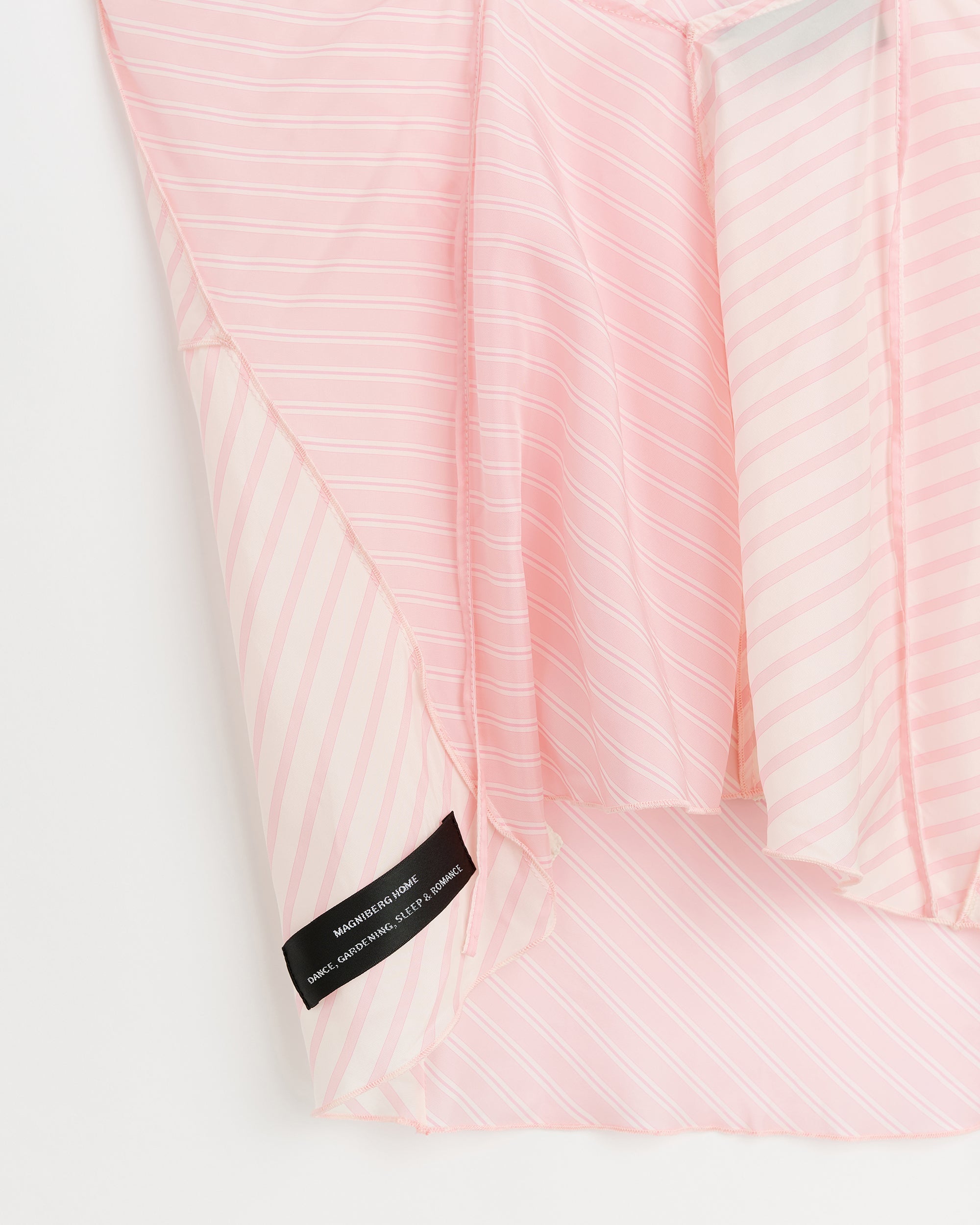 Tulip slip top | Pink stripes cupro