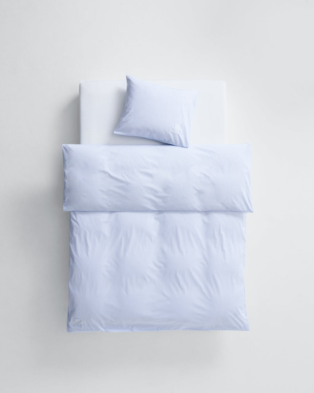 Wall Street duvet cover | Light blue stripes Poplin