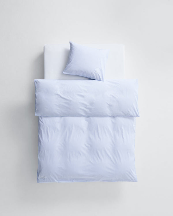 Wall Street duvet cover | Light blue stripes Poplin