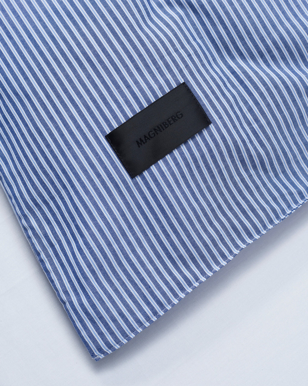 Wall Street duvet cover | Stripe dark blue Oxford