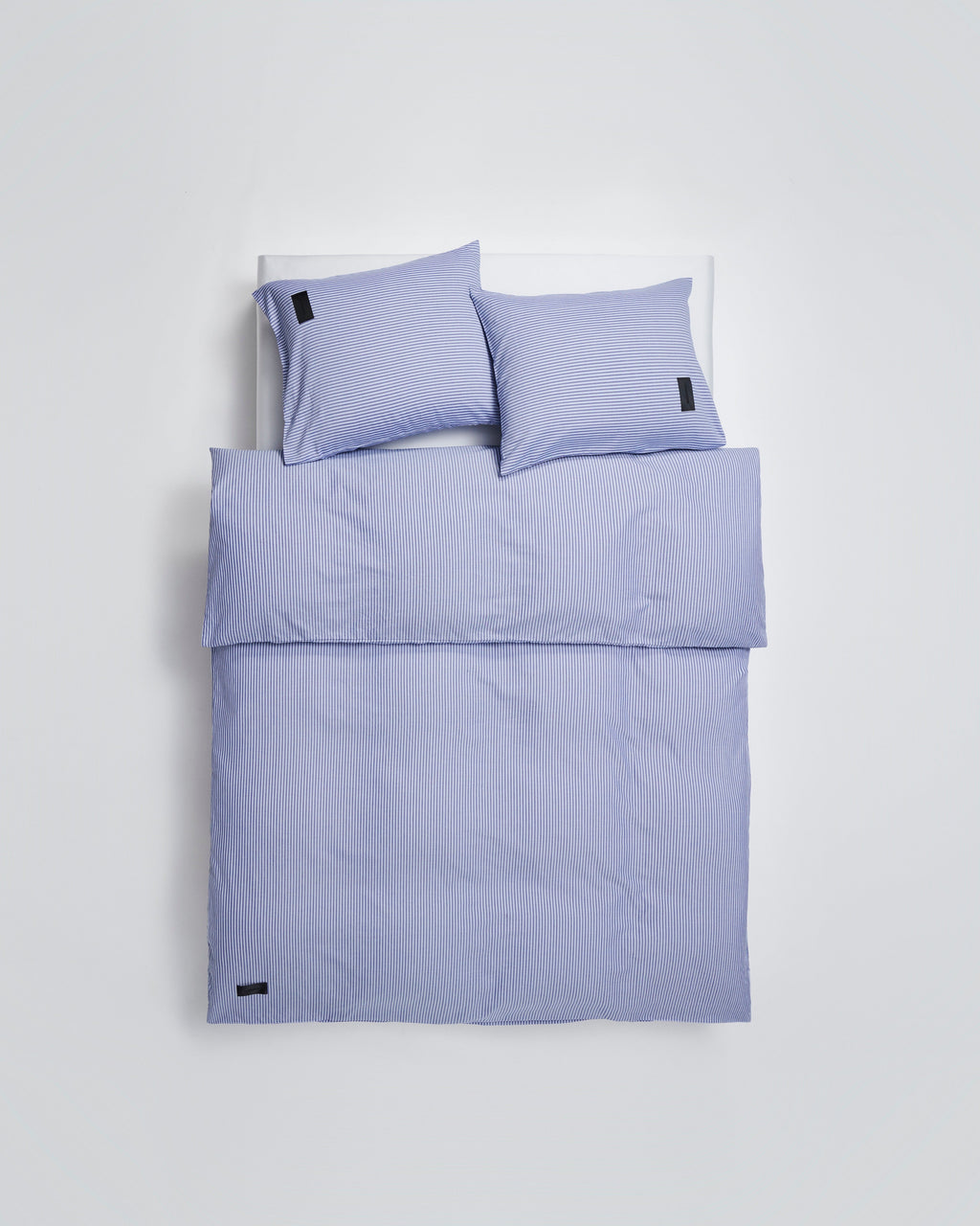 Wall Street duvet cover | Stripe dark blue Oxford