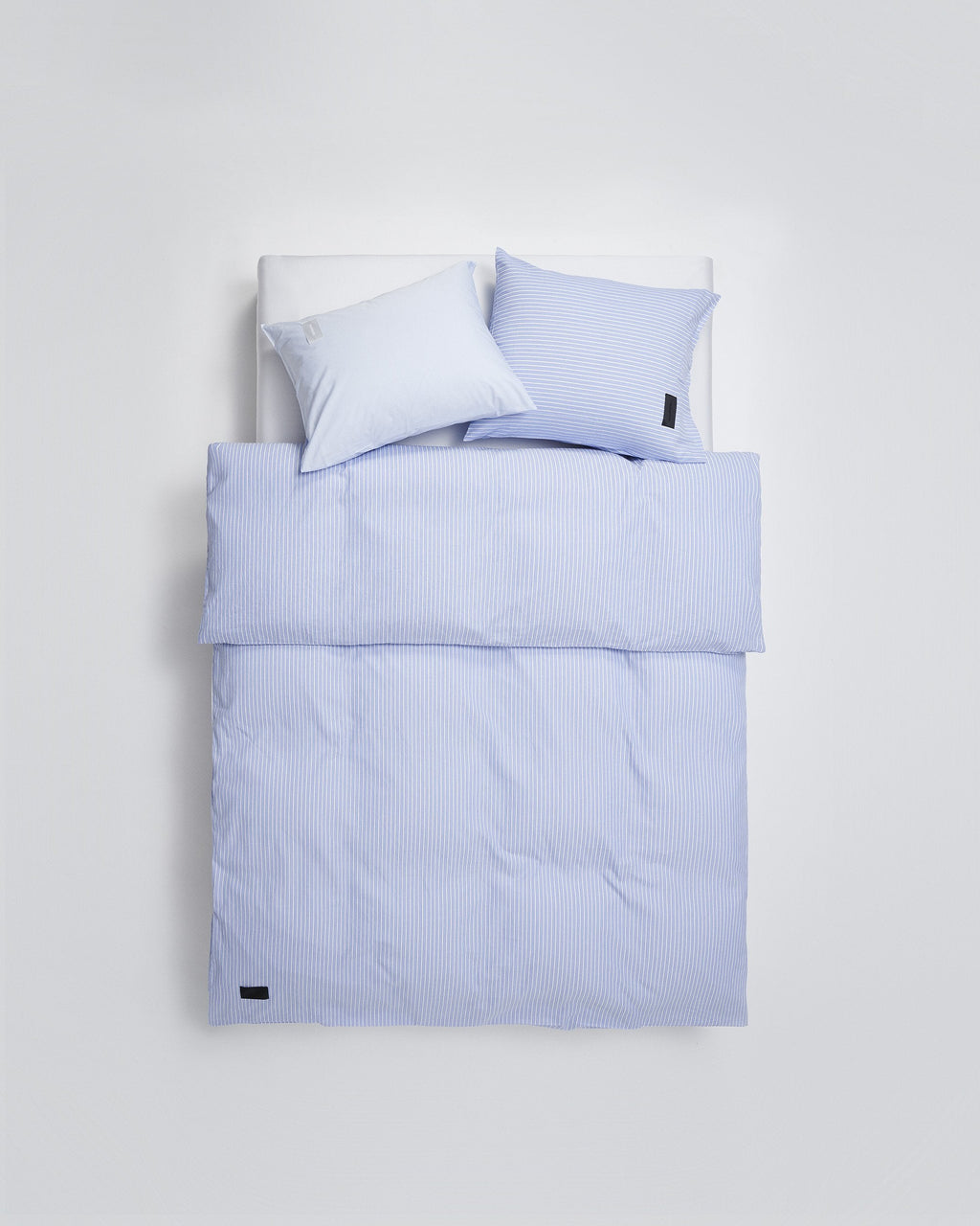 Wall Street duvet cover | Stripe light blue Oxford