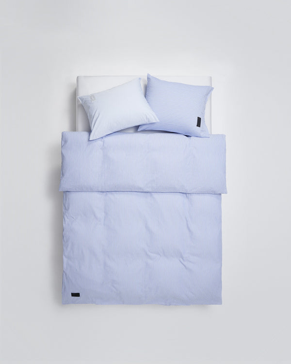 Wall Street duvet cover | Stripe light blue Oxford