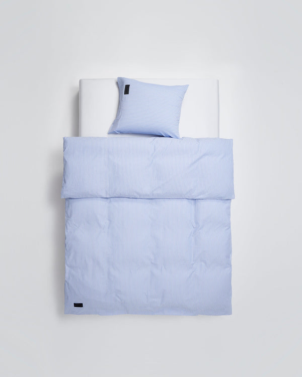 Wall Street duvet cover | Stripe light blue Oxford