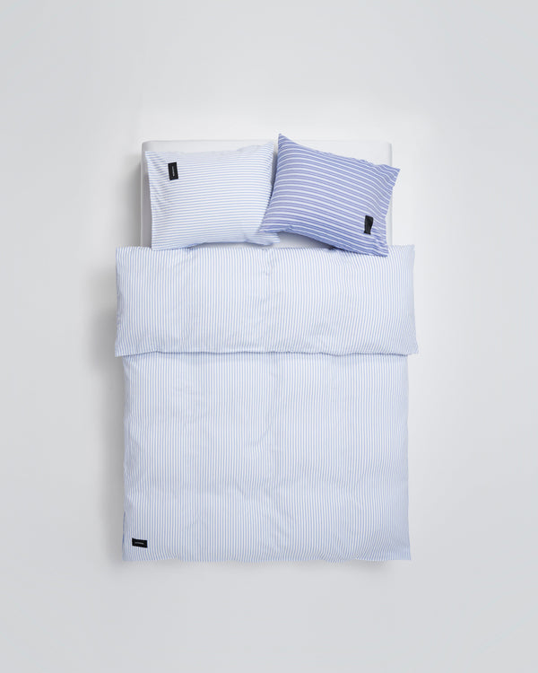 Wall Street duvet cover | Stripe white Oxford