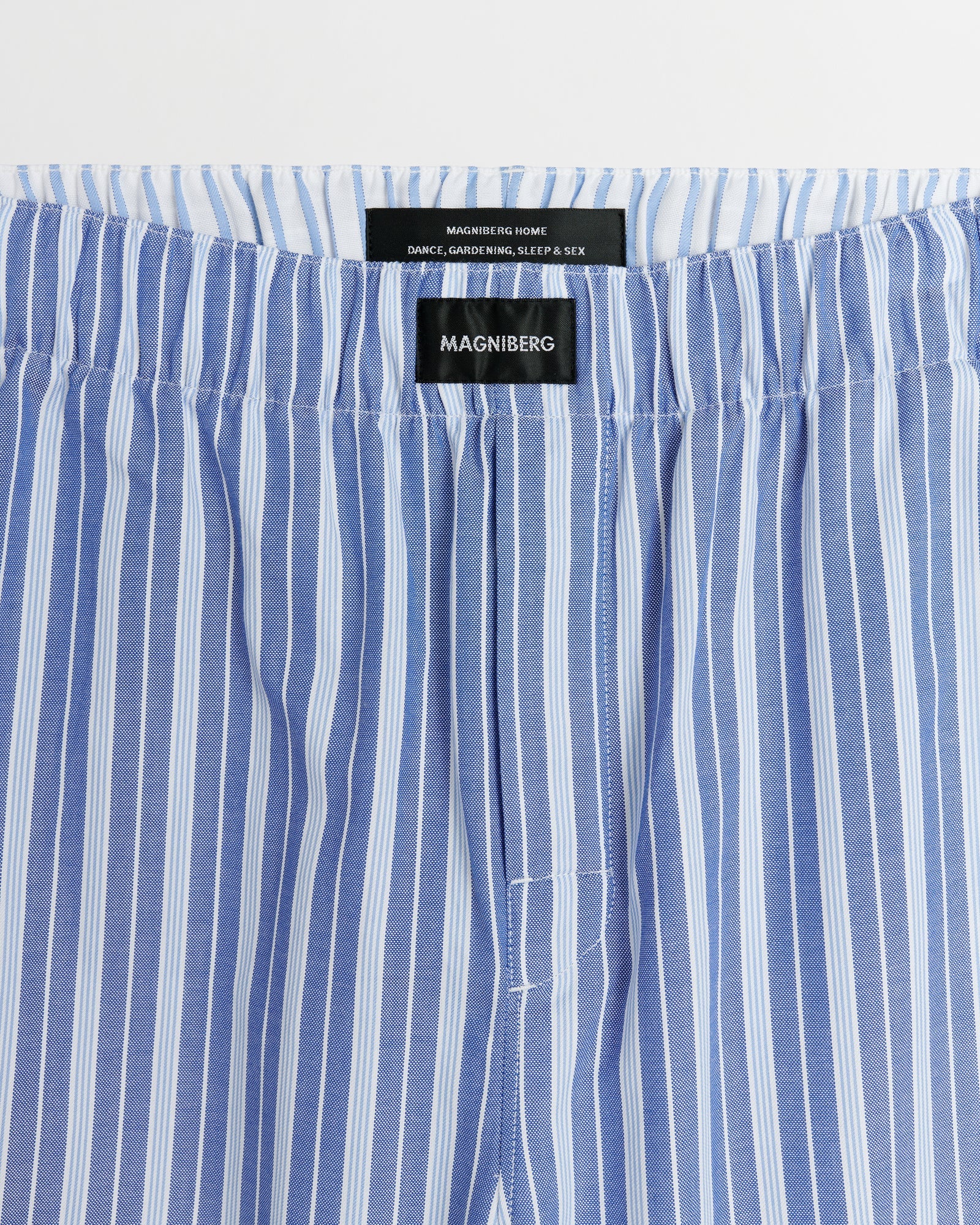 Wall Street pants | Blue stripes two Oxford