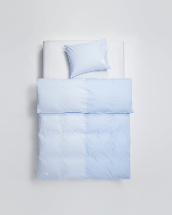 Wall Street pillow case | Light blue dots Jacquard