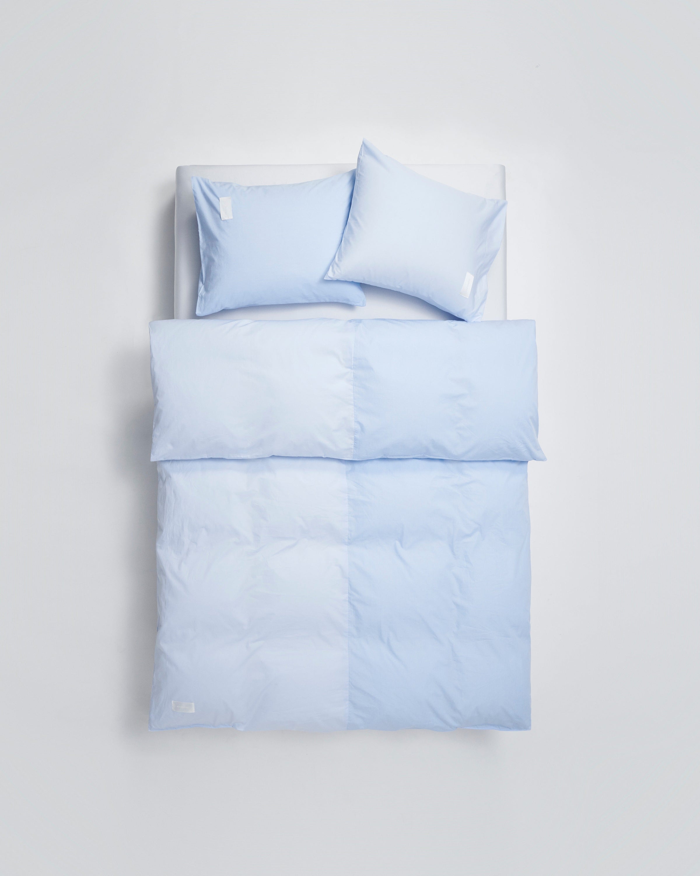 Wall Street pillow case | Light blue striped dots Jacquard