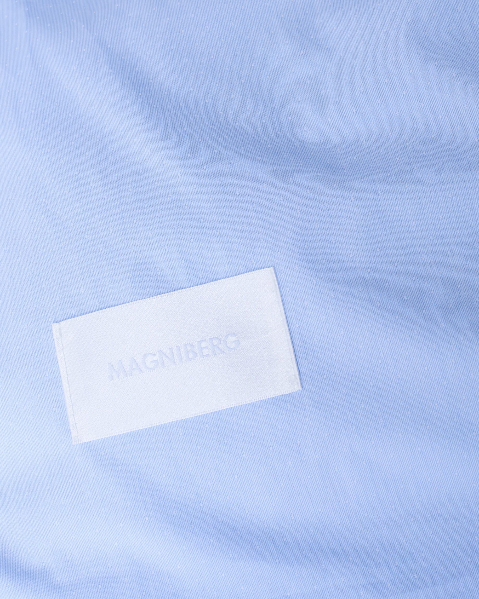 Wall Street pillow case | Light blue striped dots Jacquard