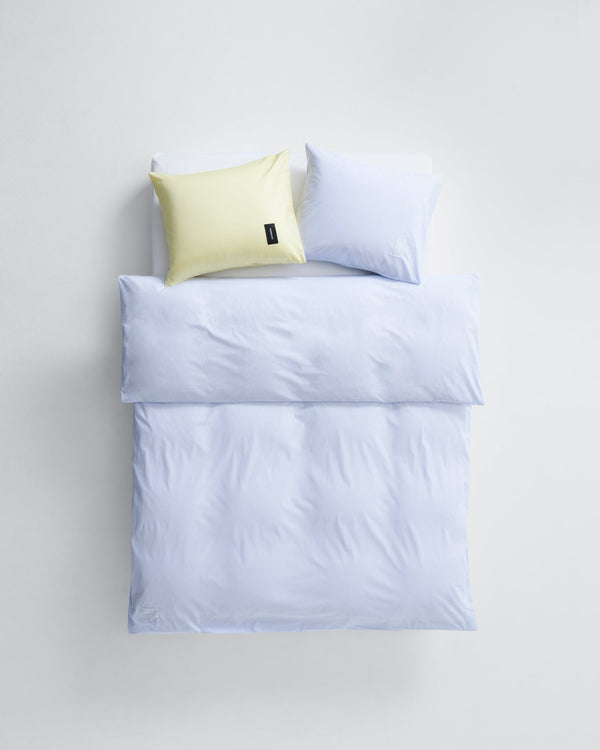 Wall Street pillow case | Light blue stripes Poplin