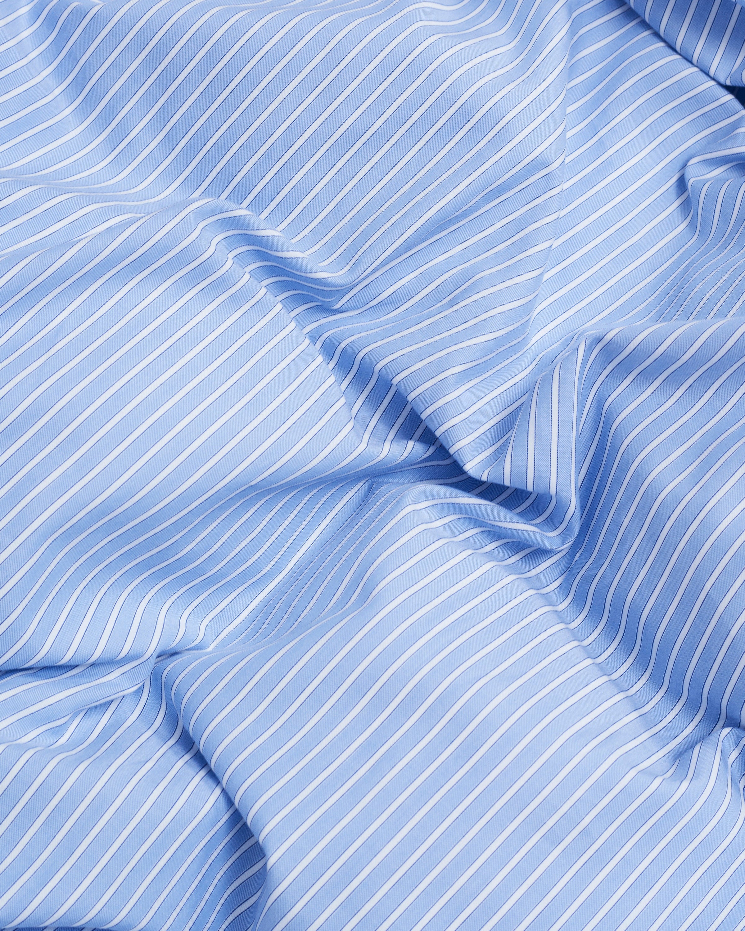 Wall Street pillow case | Stripe light blue Oxford