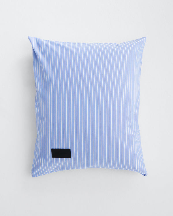 Wall Street pillow case | Stripe light blue Oxford