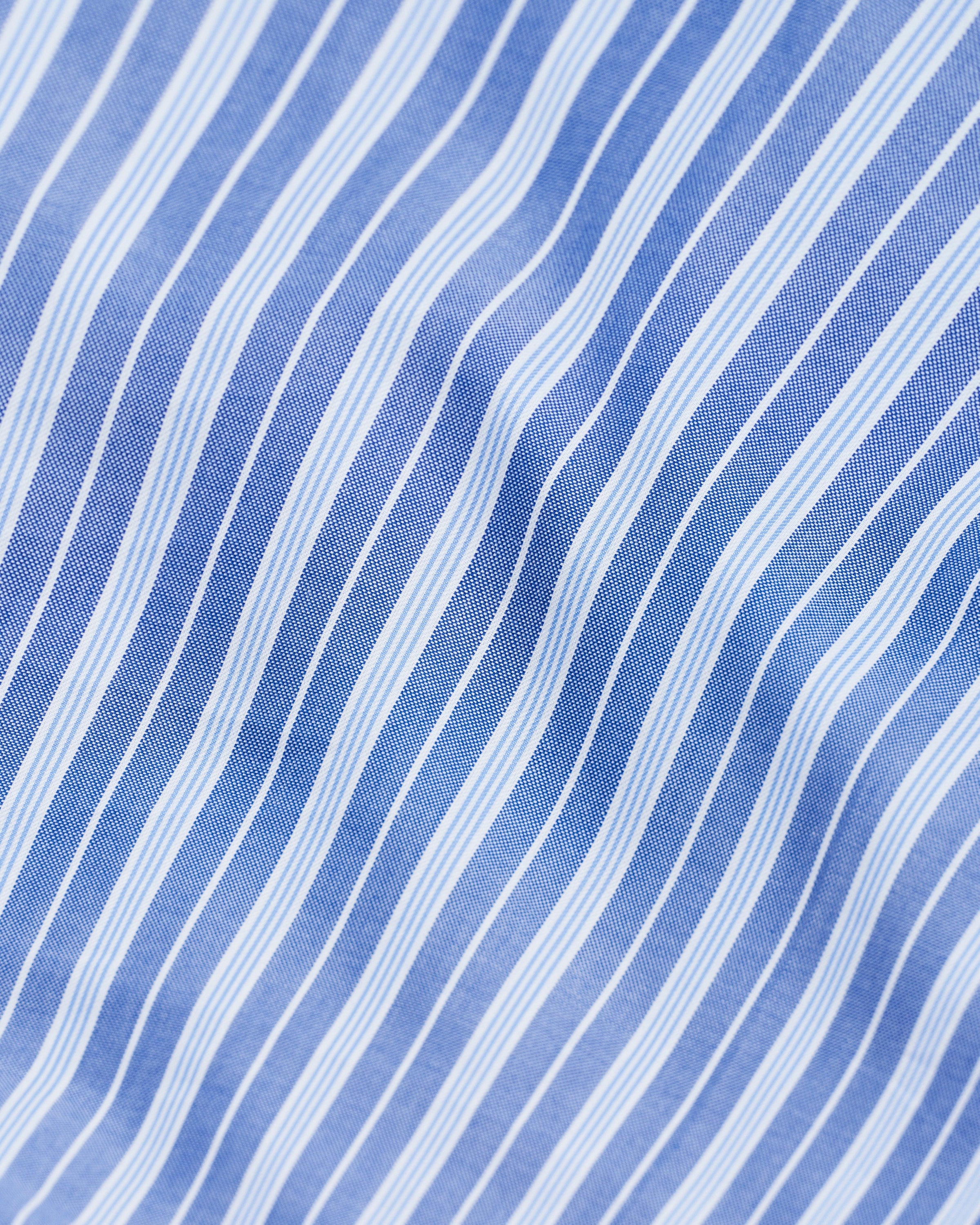 Wall Street pillow case | Stripe medium blue Oxford