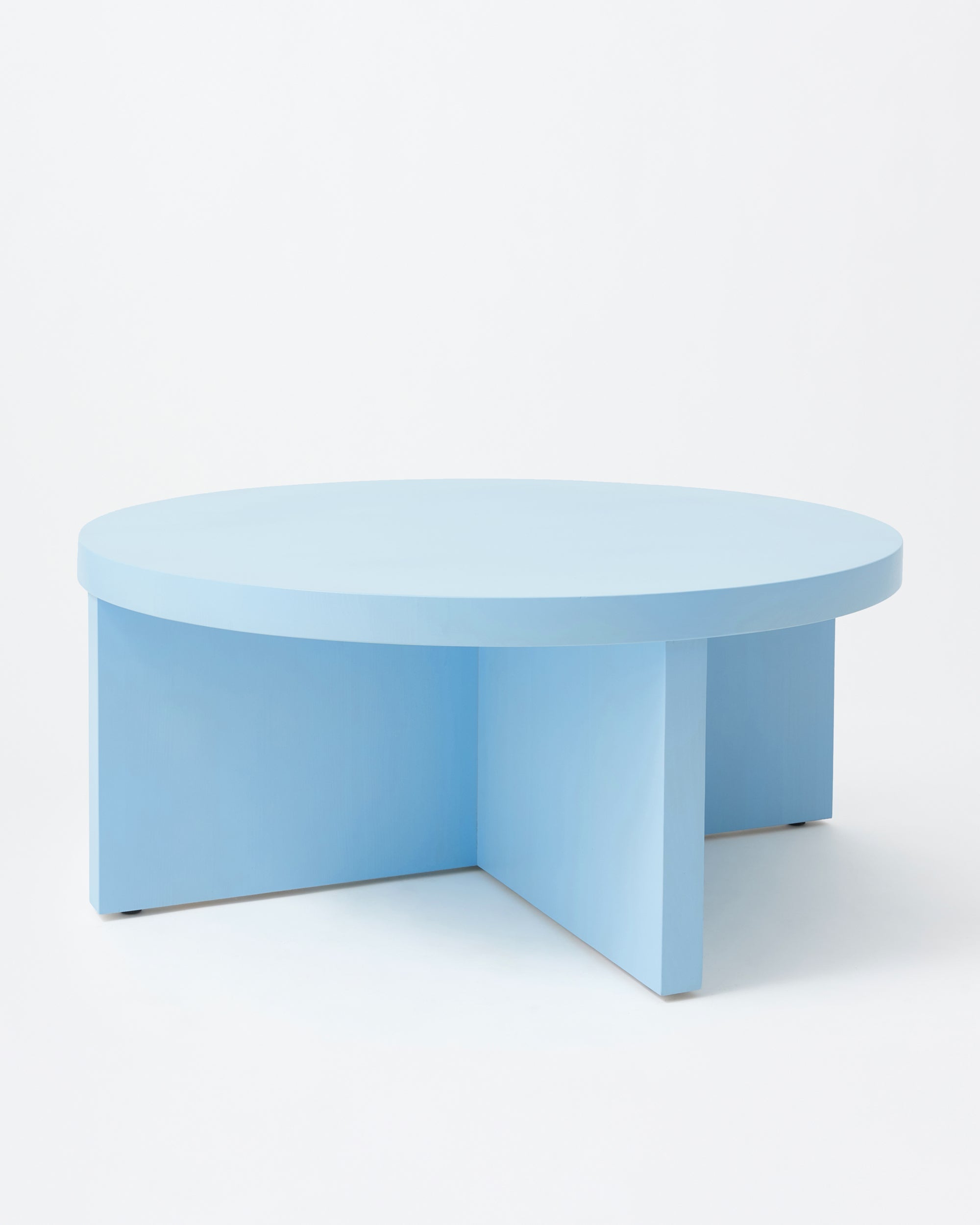 Wolf table | Stained baby blue Pine