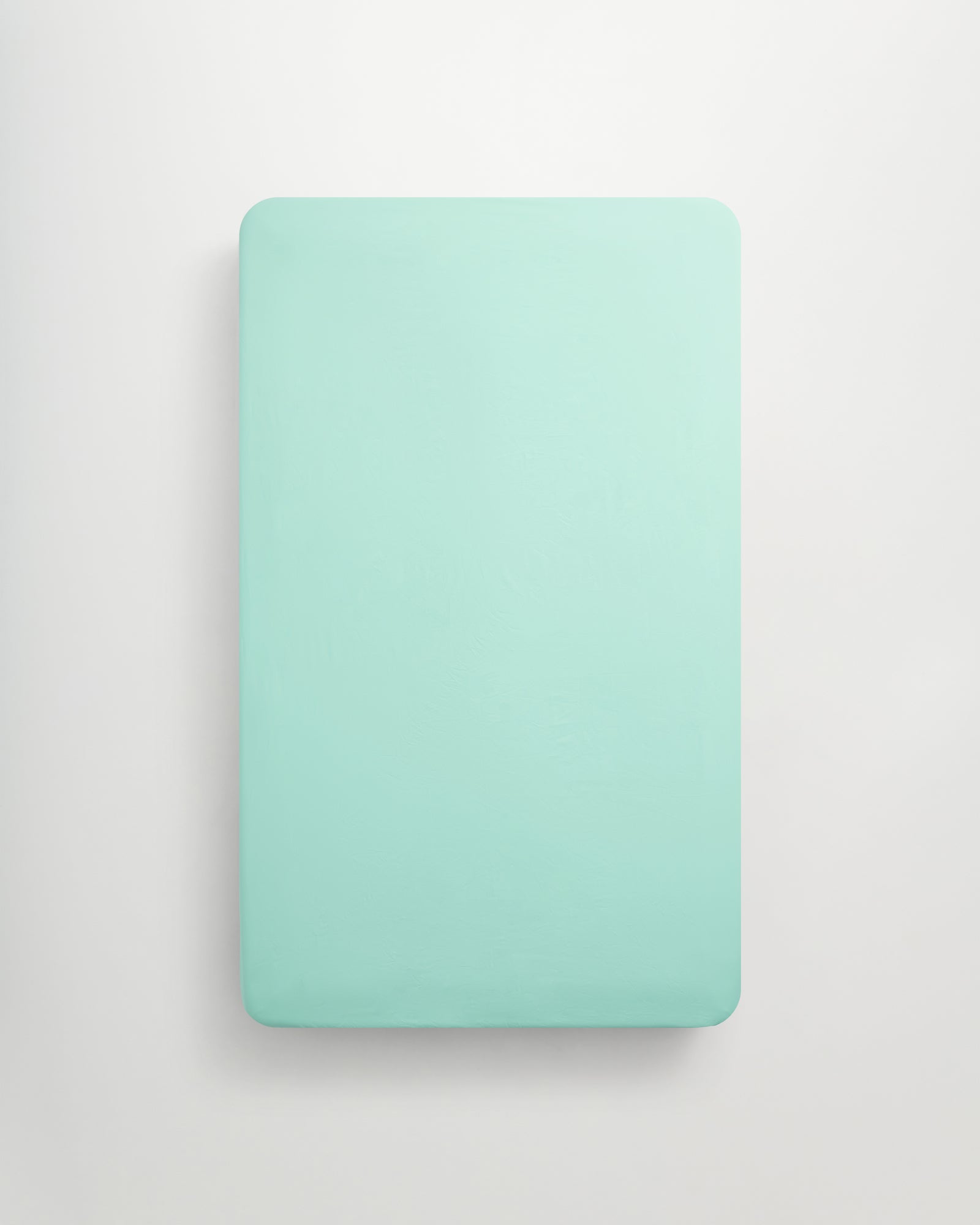 Mother fitted sheet | Pale green Poplin
