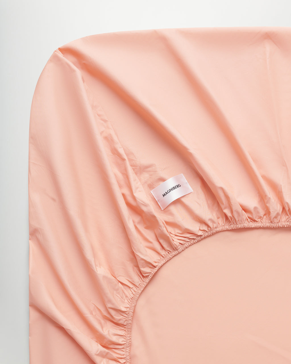 Mother fitted sheet | Peach Poplin