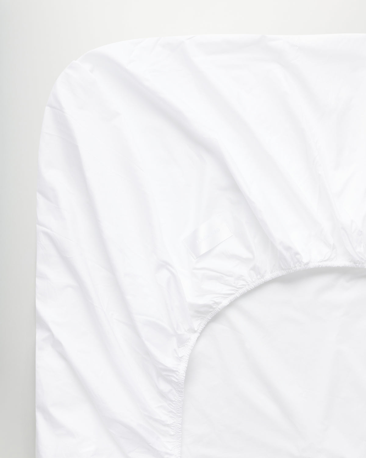 Mother fitted sheet | White Poplin