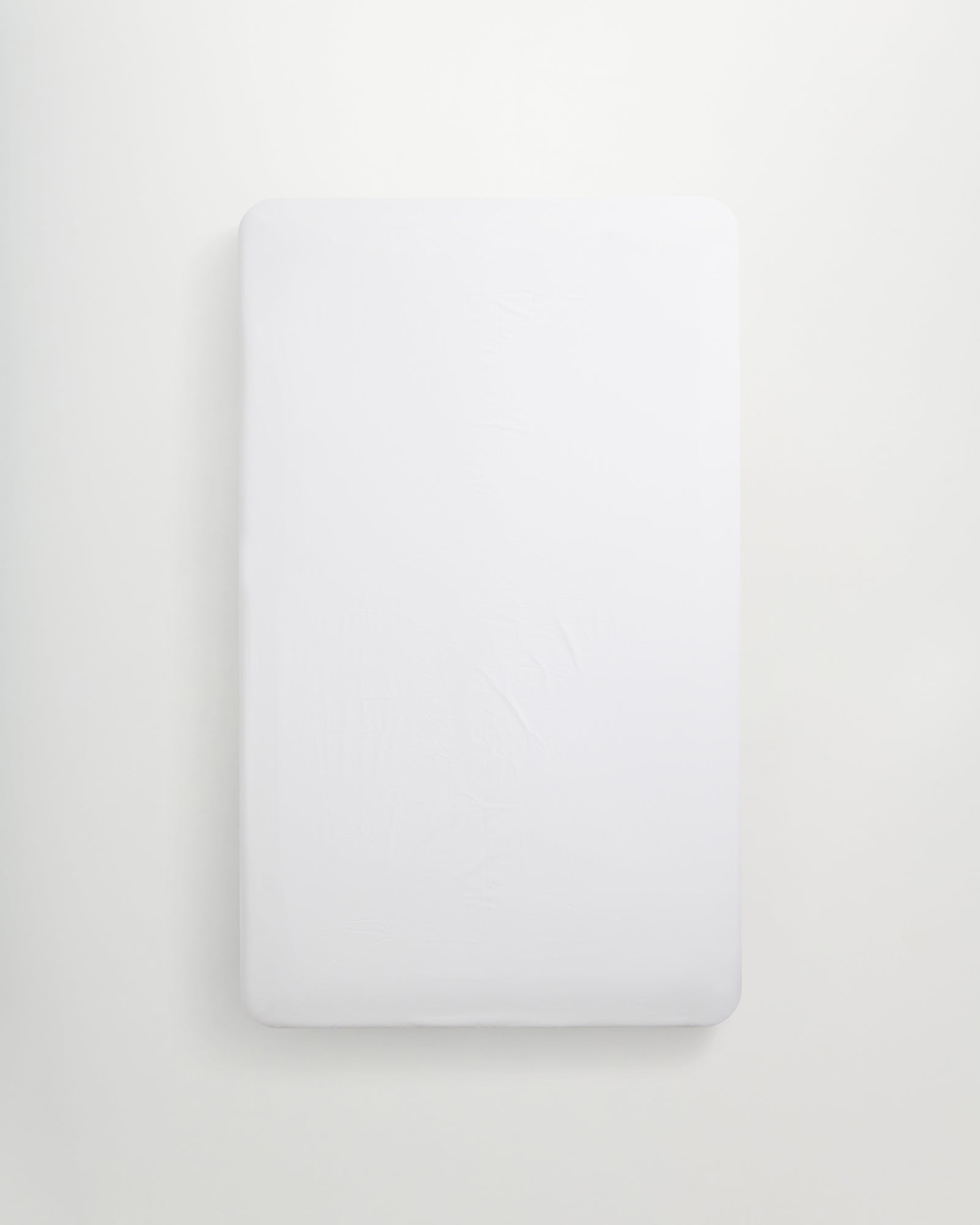 Mother fitted sheet | White Sateen