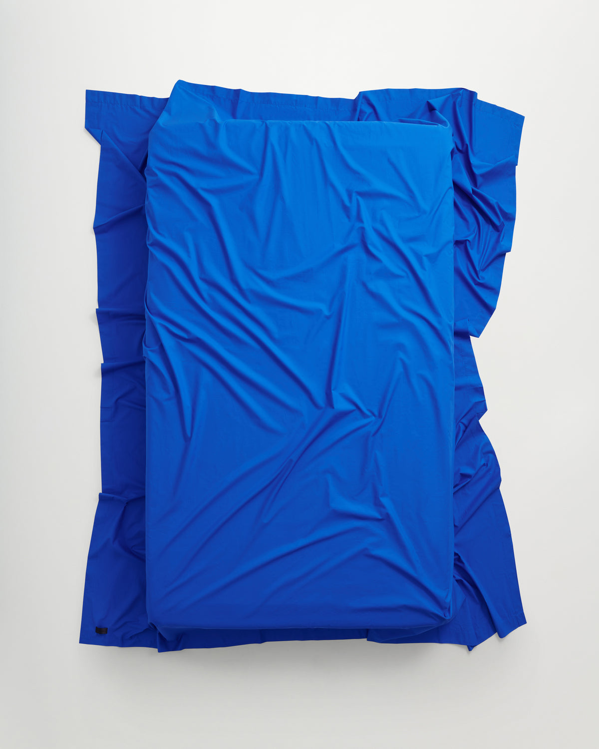 Mother flat sheet | Italian blue Poplin
