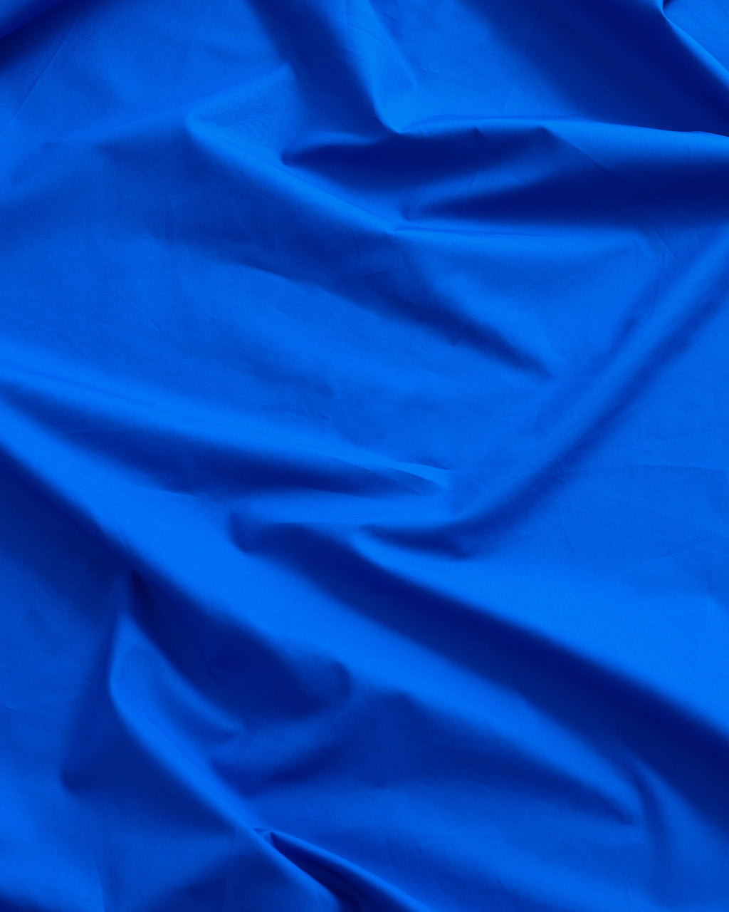 Mother fitted sheet | Italian blue Poplin