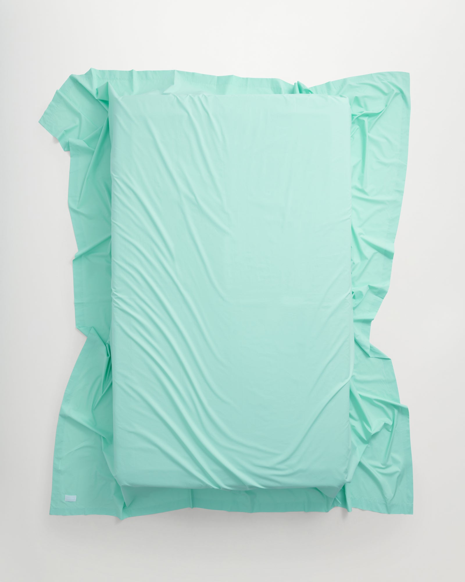 Mother flat sheet | Pale green Poplin