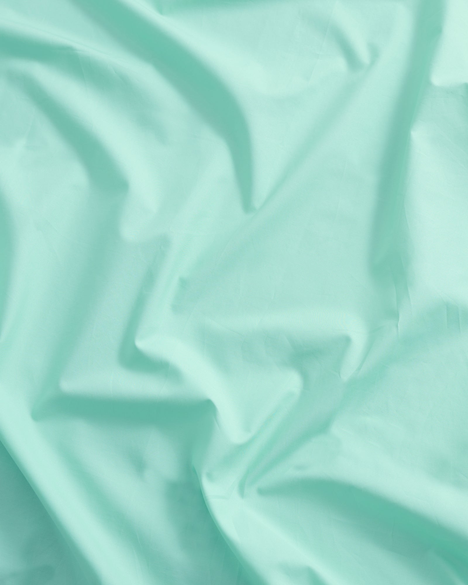 Mother fitted sheet | Pale green Poplin