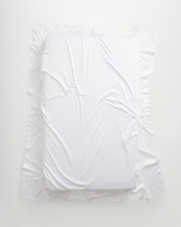Mother flat sheet | White Sateen