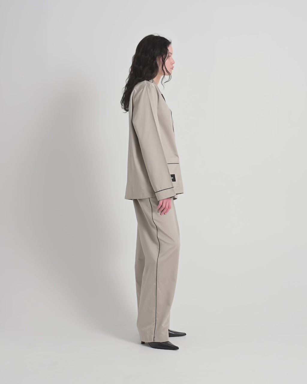 Sorbetto pants | Clay Sateen