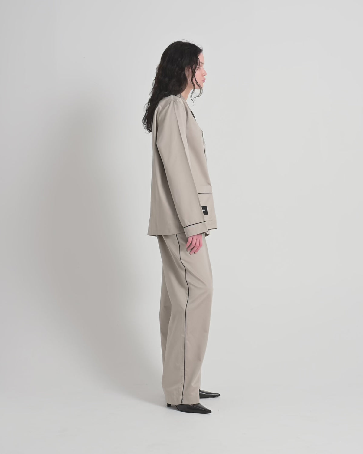 Sorbetto pants | Clay Sateen