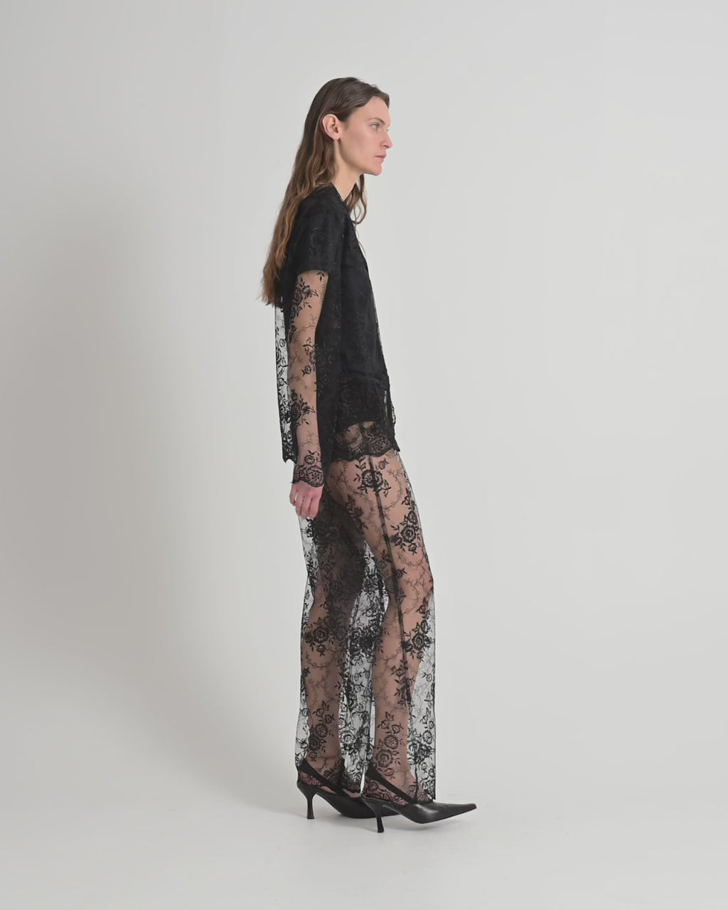 Rose shirt | Black Lace