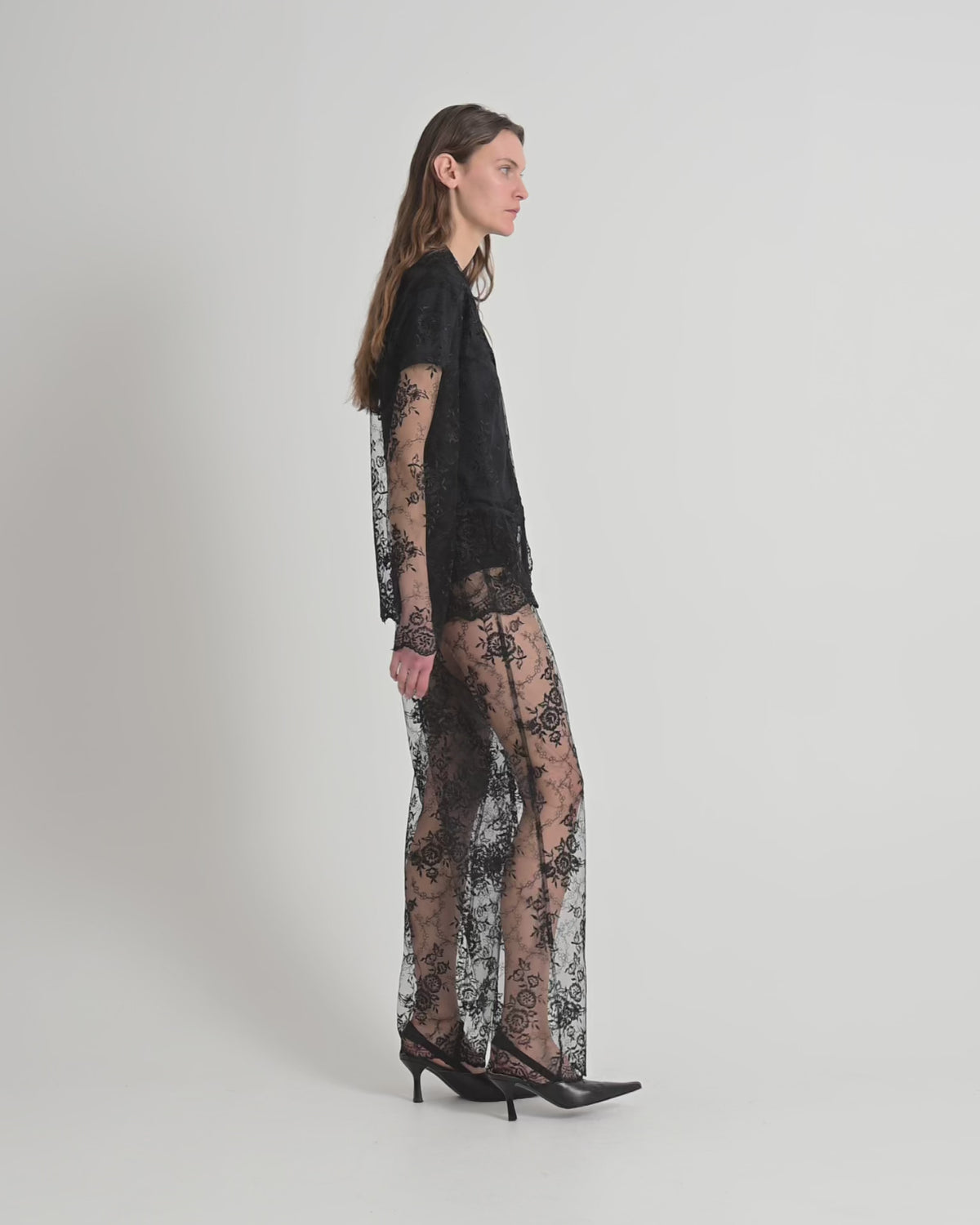 Rose shirt | Black Lace