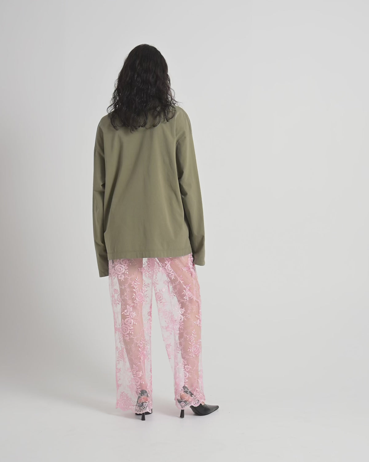 Rose pants | Pink Lace