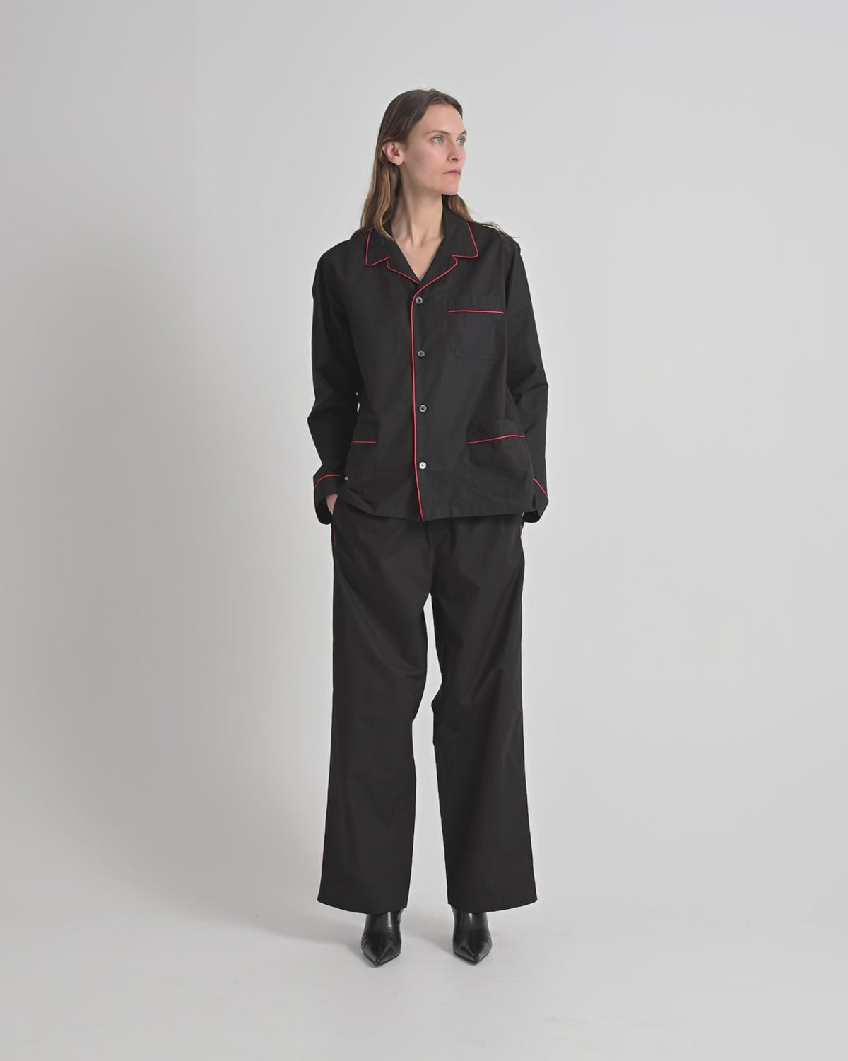 Dolce pants | Black Poplin