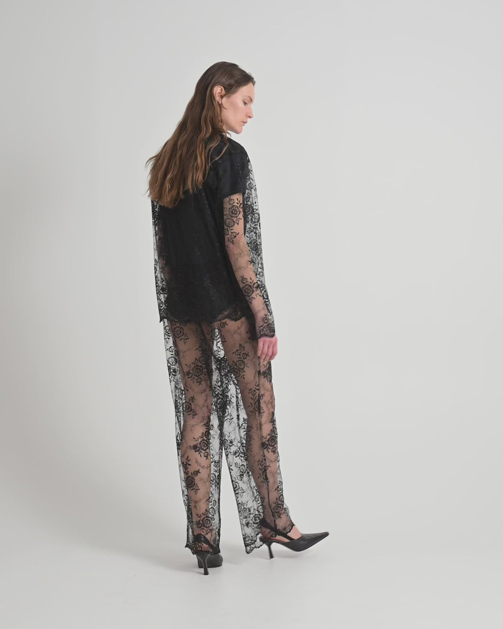 Rose shirt | Black Lace