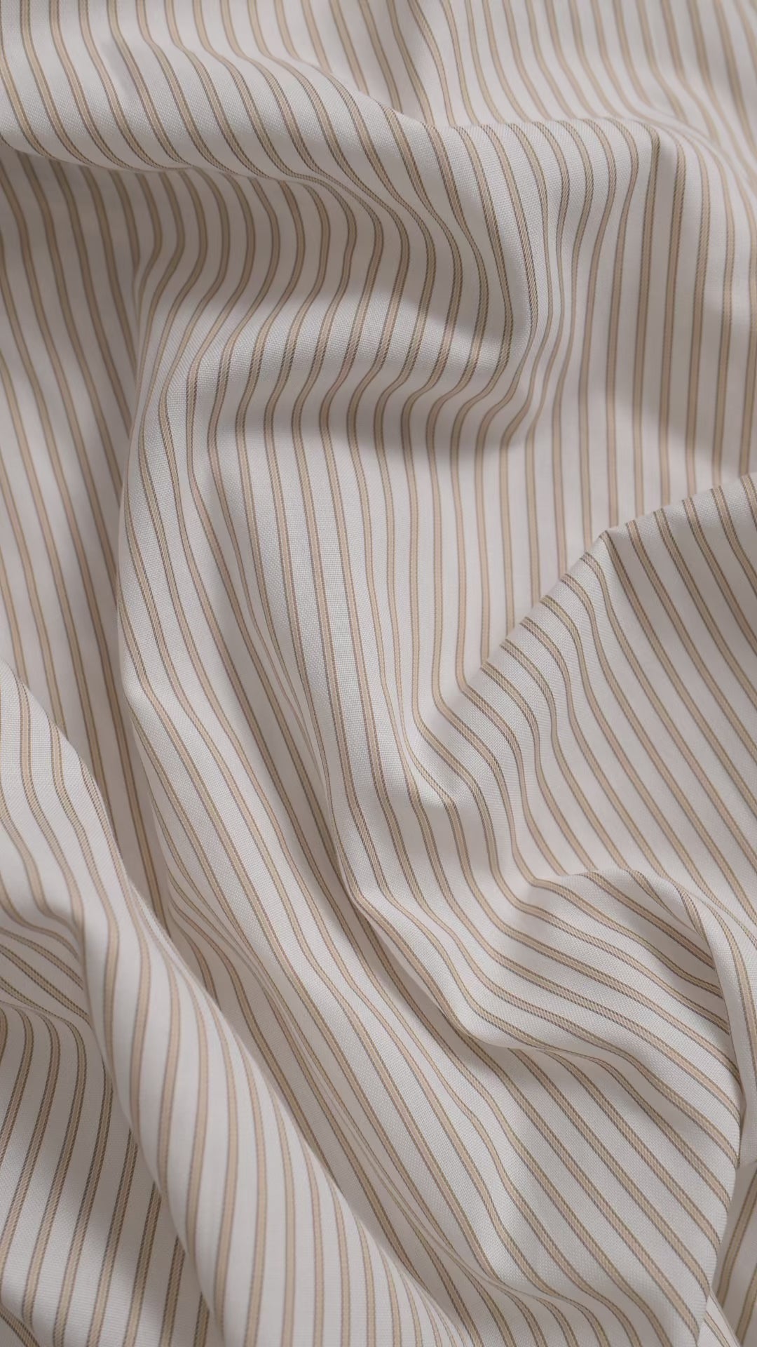 Wall Street pillow case | Stripe light beige Oxford