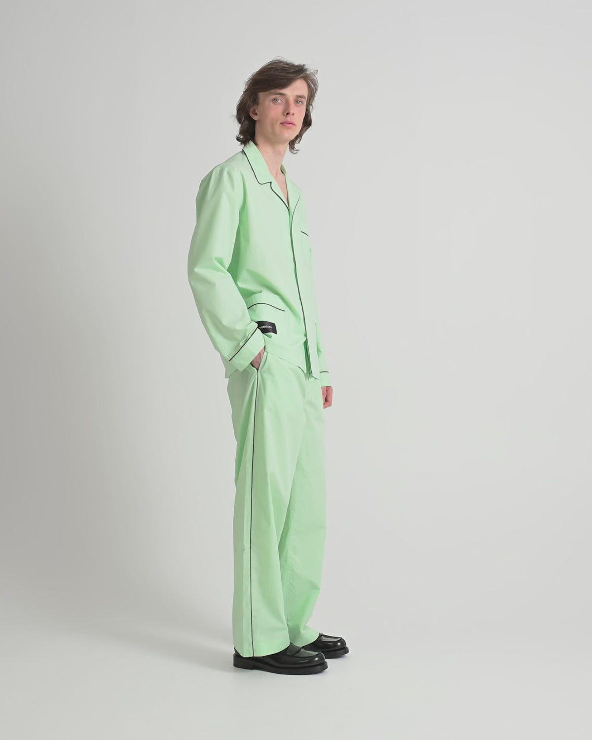 Dolce pants | Pale green Poplin