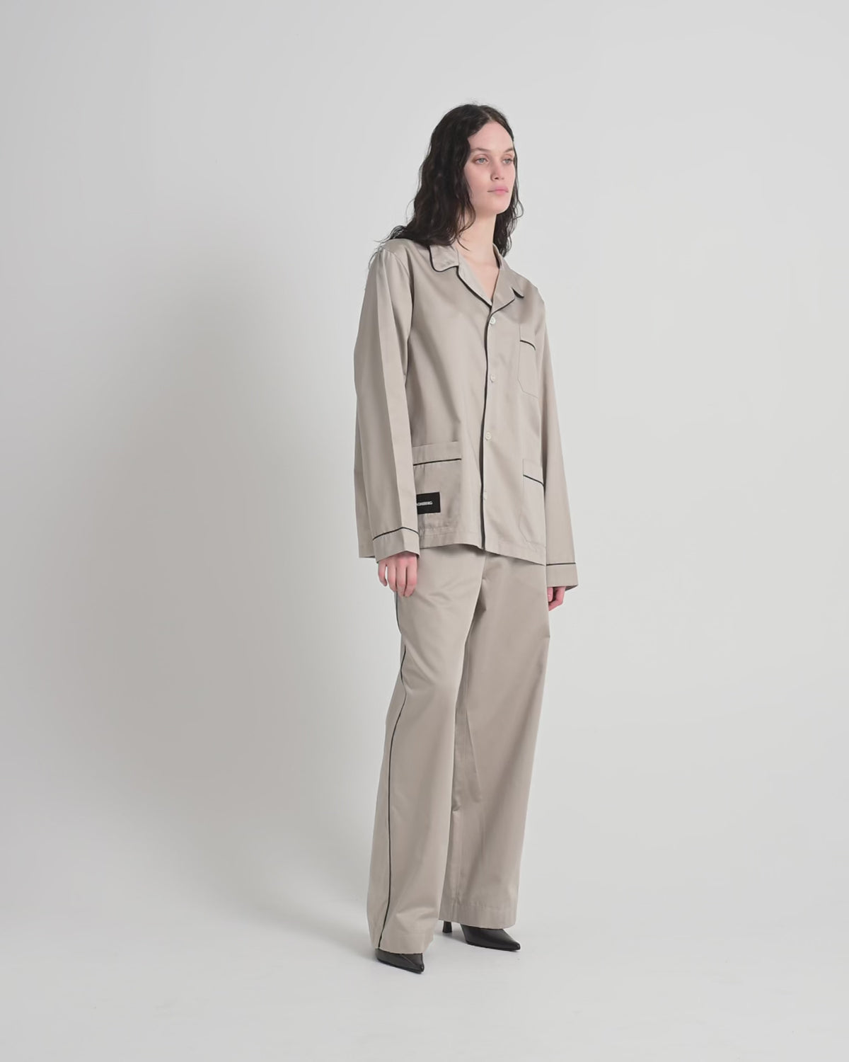 Sorbetto pants | Clay Sateen