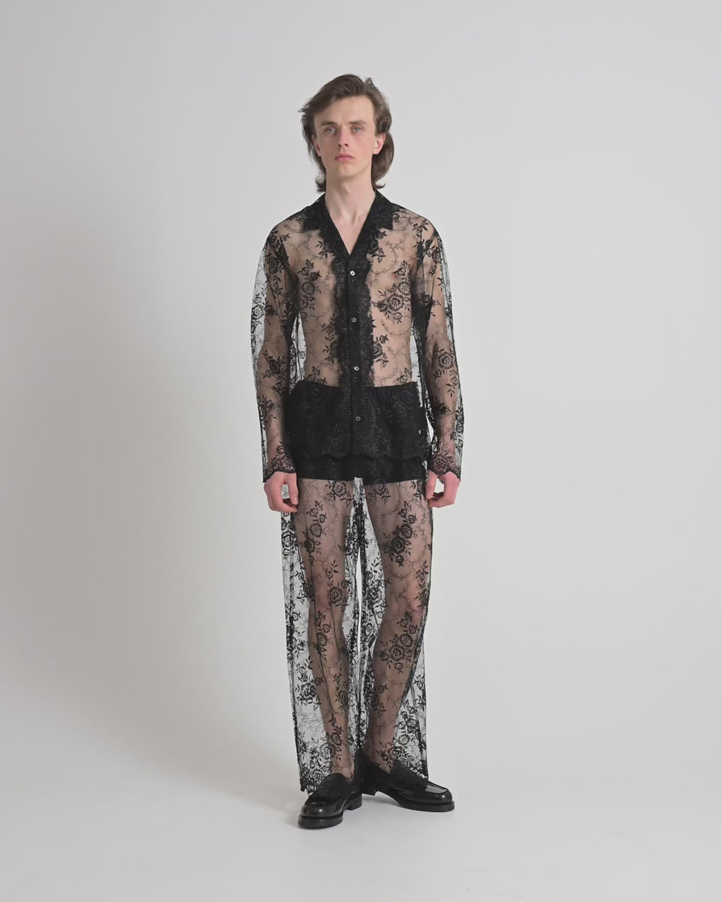 Rose shirt | Black Lace