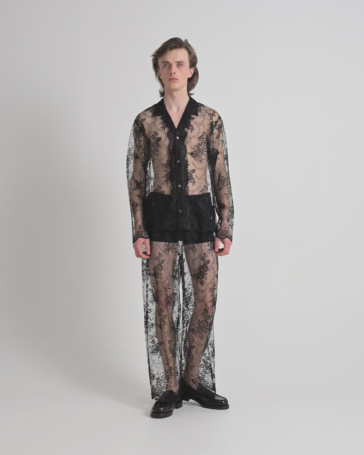 Rose shirt | Black Lace