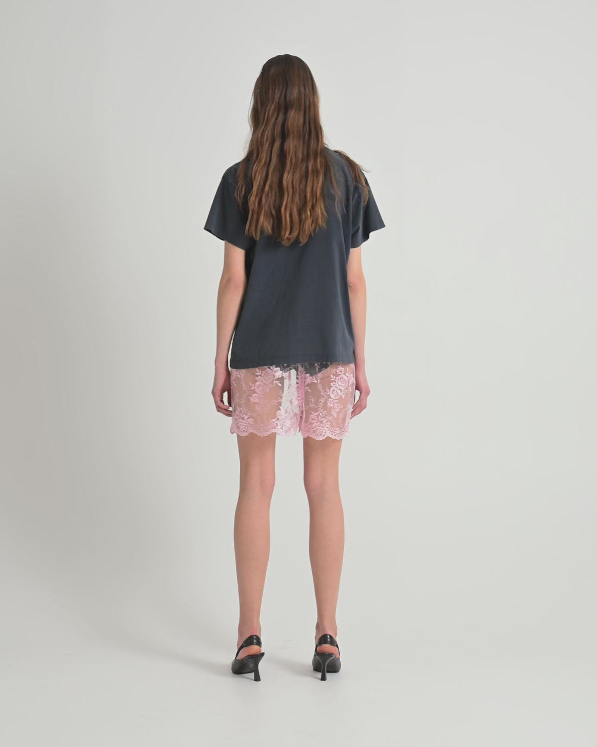 Rose shorts | Pink Lace