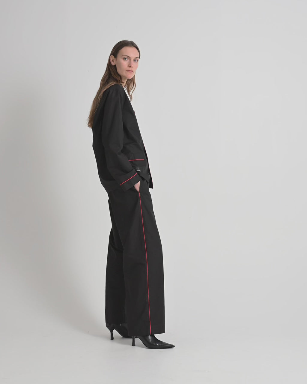 Dolce pants | Black Poplin
