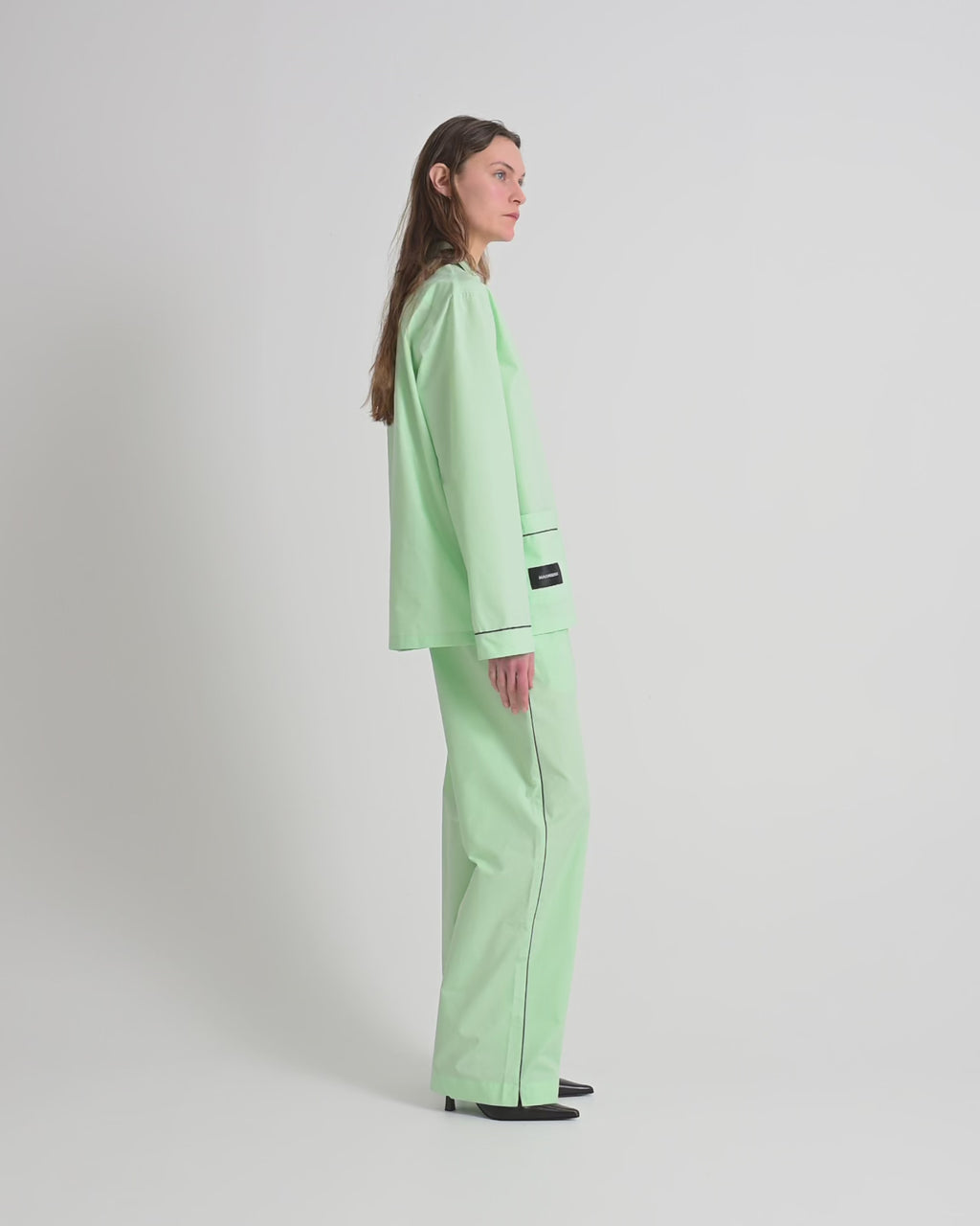 Dolce pants | Pale green Poplin