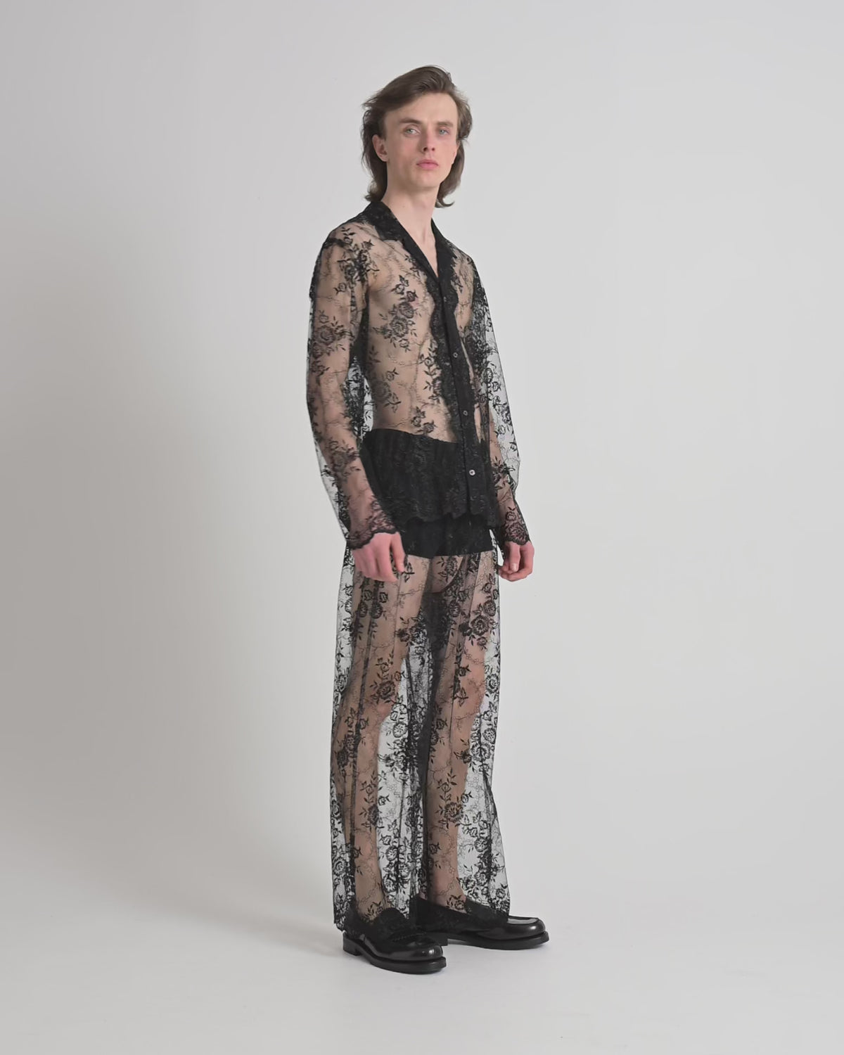 Rose shirt | Black Lace