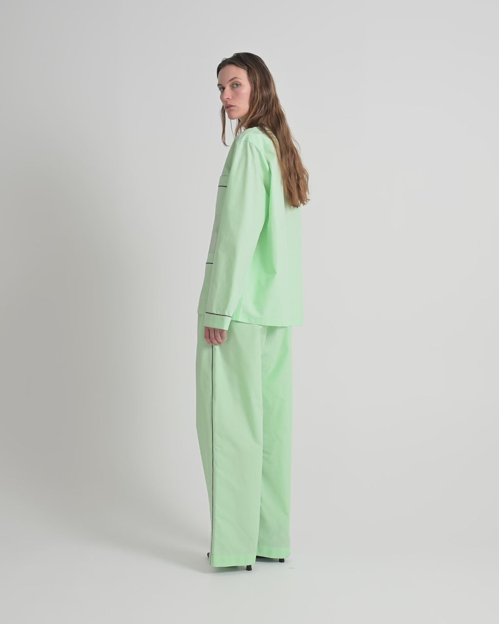 Dolce pants | Pale green Poplin