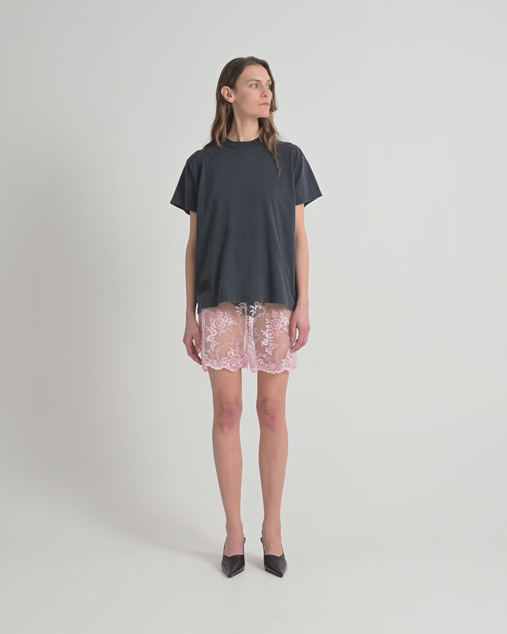 Rose shorts | Pink Lace