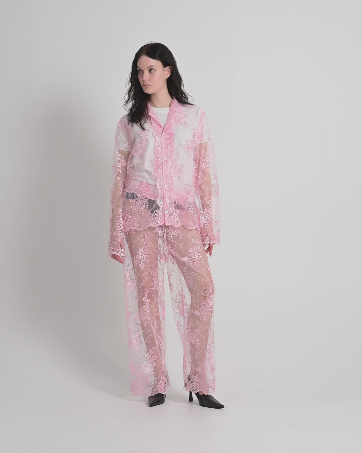 Rose shirt | Pink Lace