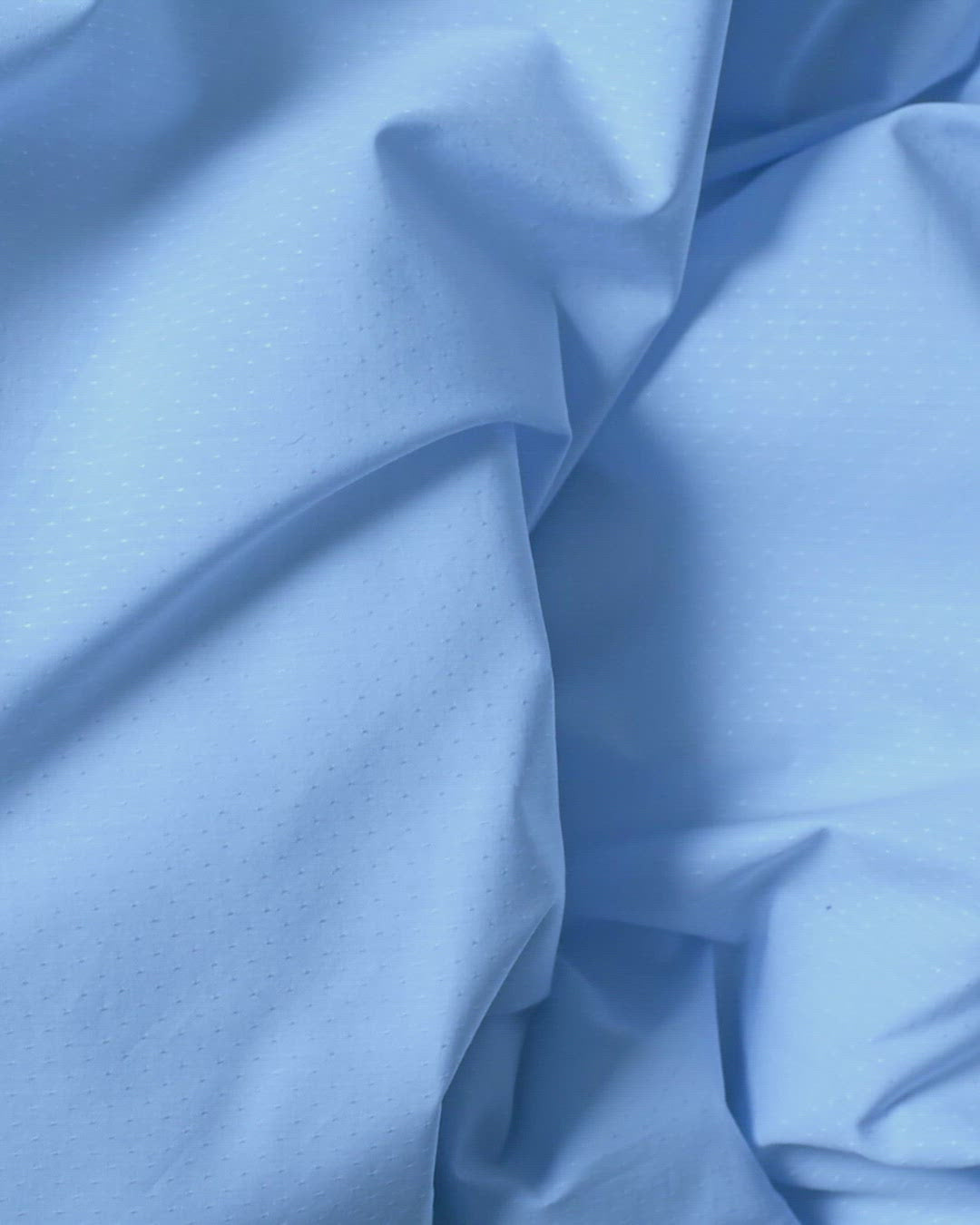 Wall Street pillow case | Light blue dots poplin Jacquard