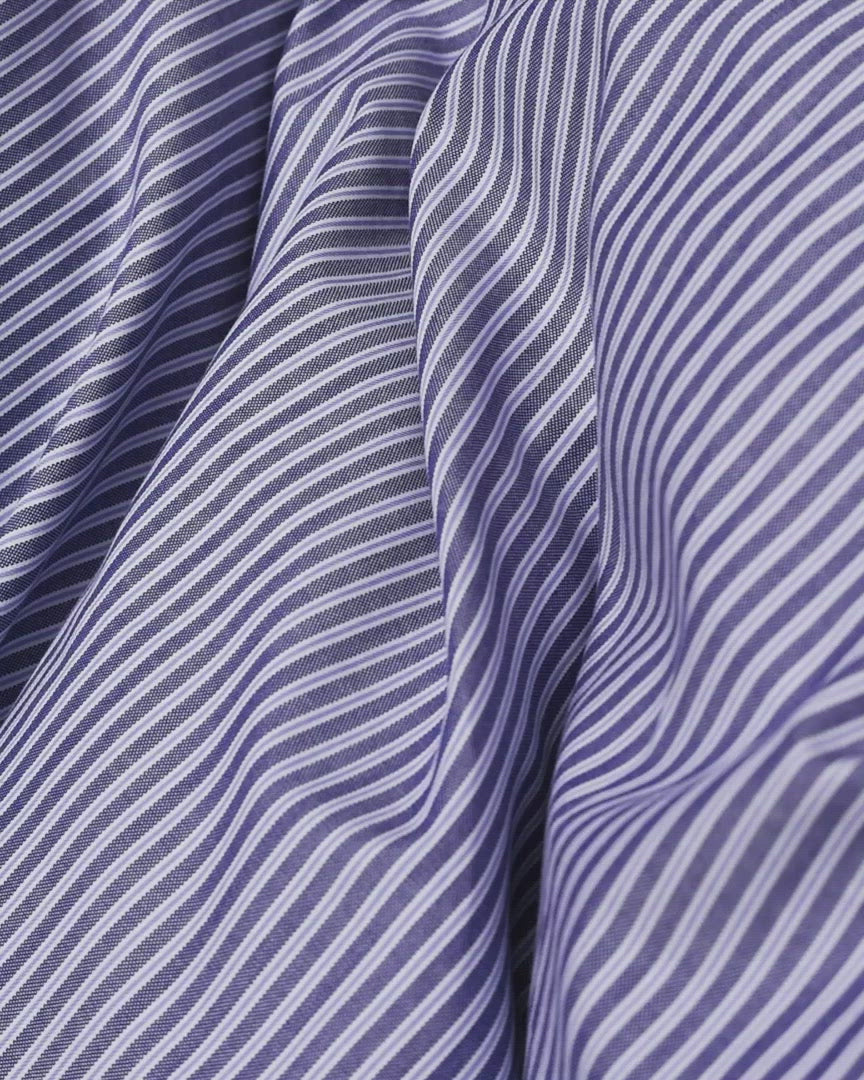 Wall Street duvet cover | Stripe dark blue Oxford